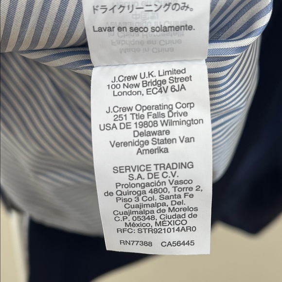 J. Crew Women's Navy Blazer with Gold Buttons - Size 2 - Picture 8 of 8